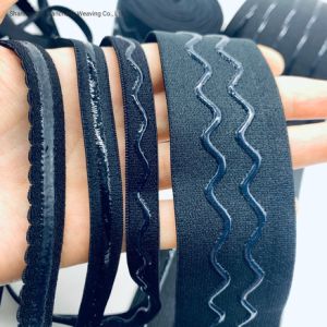 Custom Waterproof Eco-Friendly Nylon Coated Anti Slip Band Silicone Elastic Band for Swimming Cloth