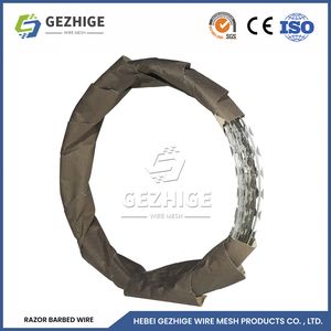 Gezhige Thin Barbed Wire Wholesaler 12 Strands Steel Wire Barbed Wire Mesh China Strong Anti-Corrosion Performance Stainless Steel Razor Barbed Wire