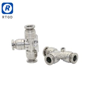Quick Connect Pneumatic Straight/Elbow Fittings Zinc-Alloy Push in Pipe Fitting