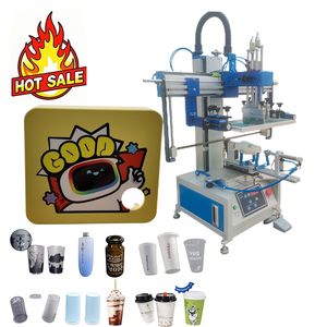 New Semi-Automatic Beverage Bottle Pattern Screen Printing Machine
