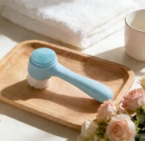 Silicone Facial Cleansing Brush 2 in 1, Face Mask Brush Product, , Makeup for Massage, Skincare