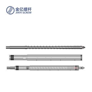 Screw and Barrel with Head and Nozzle Tip Valves for Injection Molding Machine