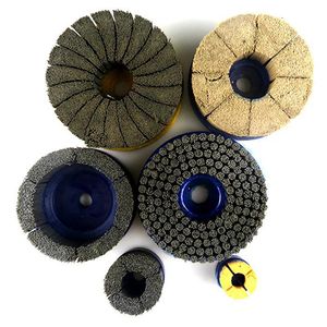 Abrasive Wire Polishing Pouring Disc Brush Auto Hydraulic Parts Deburring Grinding Brush