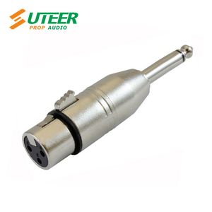 3-Pin XLR Female to 6.35mm Male Mono Jack Audio Adapter