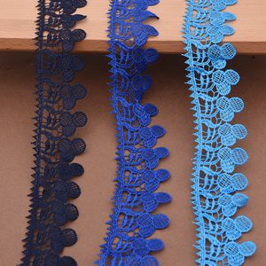 Wholesale Factory Colorful Polyester Embroidery Lace Guipure Chemical Lace Trimming
