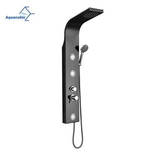 Shower Wall Panel Tower System 3-Function Shower System Set Rainfall Waterfall Shower Head Handheld Sprayer Massage