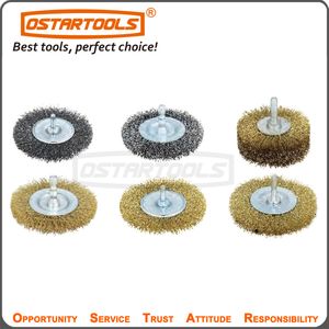 Durable Shaft Mounted Metal Cup Brushes with Arbor for Industrial Use