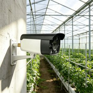HD Wireless WiFi Security IP CCTV Camera Surveillance Monitoring with Temperature and Humidity Sensor Without PTZ Function for Smart Agriculture & Greenhouse