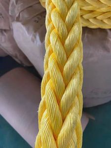 CCS Approved Marine UHMWPE Polypropylene Nylon Mooring Braided Rope 8/12 Strands Factory Price