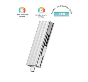 OEM Portable Type-C Solid State Disks Sk USB 3.2 Flash Drive Provides a Read Speed of up to 550MB/S and a Write Speed of 520MB/S 1tb