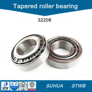 Carbon Steel Single Row Tapered Roller Bearing (C32208)