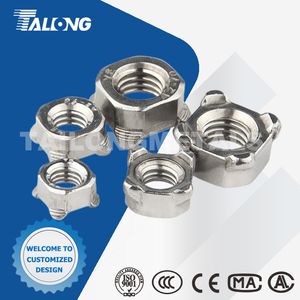 Premium Stainless Steel 304 316 Rectangular Anti-Vibration Nuts