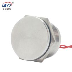 Stainless Steel Switches IP68 Sealed Piezo Pushbutton Waterproof 19mm