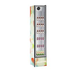 160L Beer Display Cooler Commercial Slim Vertical Display Fridge