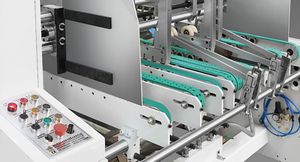 High Speed1100mm Prefolding Bottom Locked Folding and Gluing Machine for Box