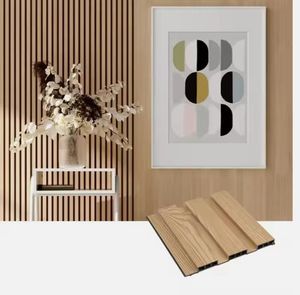 Indoor WPC Laminated Wall Panels, Fluted