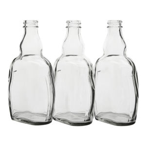 Clear Glass Bottle for Beverages Juice Milk Coffee Water Liquor