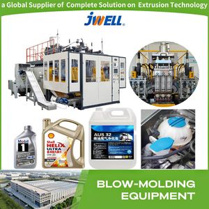 Jwell HDPE Plastic Bottle Jerry Can Extrusion Blow Molding Machine Gear Oil Bottle/Plastic Barrel Automatic Extrusion Blowing Moulding Making Machine