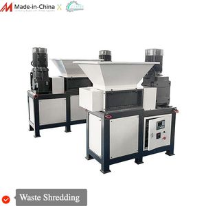High-Capacity Dual-Shaft (available) Waste Shredder for Recycling & Waste Management