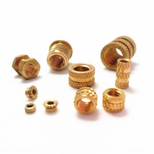 Threaded Brass Insert CNC Nuts Blind 8mm Knurled Nut Brass Thread Insert Nut