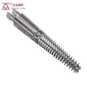 OEM Customized Conical Twin Feedscrew Double Screw Barrel for Mfacturing