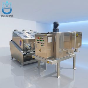 Screw Press Machine Sludge Dehydrator Dewatering Equipment for Slaughter House Sludge Dewatering