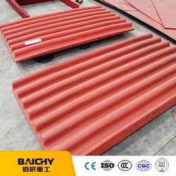 Factory Price High Manganese Steel Jaw Crusher Spare Parts Wearing Parts Jaw Plate Customized Toothed Plates