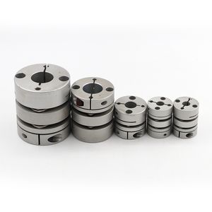 Glj Glf Wq Aluminum Alloy Double Diaphragm Shaft Coupling D55L55 Flexible Clamping for Encoder Stepper Servo Motor Lead Screw Wheel Hub Coupler