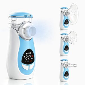 New Medical Grade Aerosol Mesh Nebulizer Ultrasonic Portable Rechargeable Inhalator Device with Self Washing for Kids Adult
