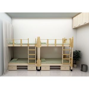 Wide Application School Apartment Bunk Bed Desk Chair Washstand Dormitory Furniture