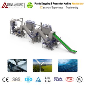 Top Grade Fiberglass Shredding Crushing Grinding Sorting Line Machine for End Life Wind Blade Solar Module Rubber Tire Plastic Pallet Glass Fiber Tire Recycling