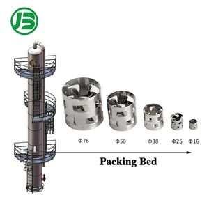SS304 316L Metal Pall Rings for Chemical Industry Random Tower Packing