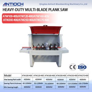 Industrial Heavy-Duty Multi-Blade Plank Saw with 0.3-0.6PA Cooling Water Pressure