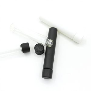 98mm 109 120mm Child Proof Resistant Borosilicate Glass Pre Roll Packaging Round Tubes with Screw Lids for Pre Roll Cones Cigar
