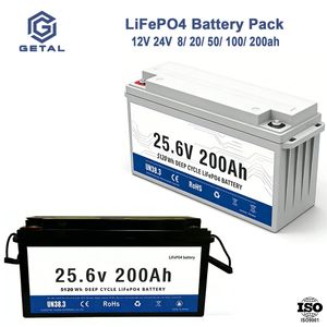 OEM ODM 12V 24V 100ah 200ah LiFePO4 Battery Deep Cycle for UPS off Grid System