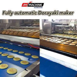 Automatic Dorayaki Production Line Chocolate Jam Filling Gas Electric Copper Plate Heating
