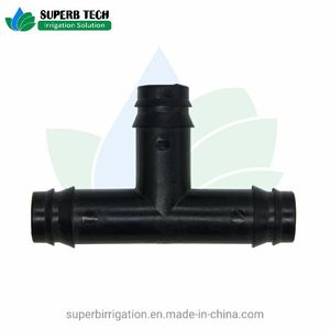 Garden Irrigation System Pipe Fitting Plastic Barbed Tee Connector