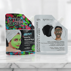 Custom Plastic Facial Cream Pouch with Spout for Clay Mask Packaging Bag