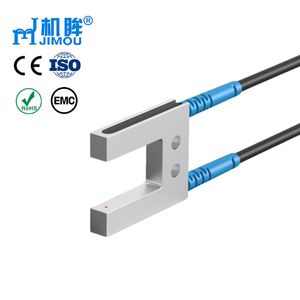 Jimou New Model Fu-1220 U Type Aluminum Alloy Housing U-Type 12mm Slot Through Beam Fiber Optic Sensor Ued with an Amplifier