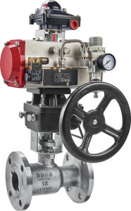 Ball Valve with Single Double Acting Pneumatic Actuator