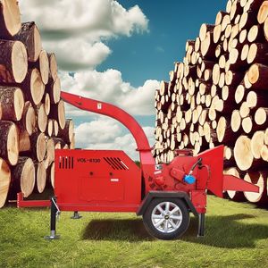 Vol-6130 Factory Price High Quality Diesel Engine Portable Wood Crusher