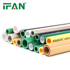 Ifan Hot Sale Water Supply Brass Insert PPR Pipe Fittings Supplier Plumbing Materials Water Pn20 PPR Plastic Pipe