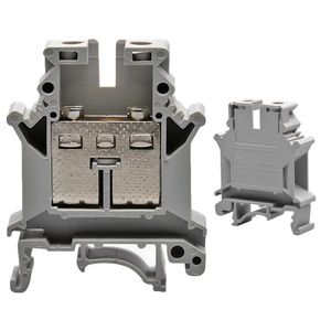 DIN Rail Mounted Screw Terminal Blocks Screw Cage Terminal Blocks 76A 800V