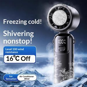 Portable Handheld Turbo Fan Rechargeable Mini Personal Hand Fan Blow Cold Air Battery Operated Travel Essentials, Beach Vacation