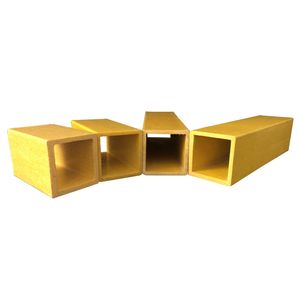 High Strength FRP Pultruded 50X50 Custom Size Square Fiberglass Tube FRP Profile Square Tube