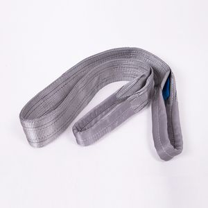 Industrial Polyester Suspension Rope for Crane Lifting, Circular Double Buckle Wear-Resistant and High-Temperature Lifting Belt
