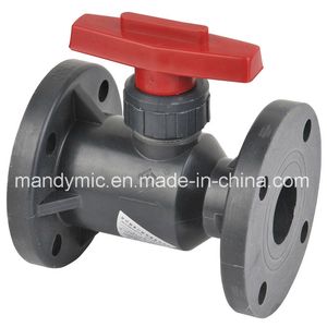 Pph Ball Valve, PVC Flange Ball Valve, Flange End