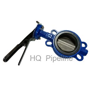 Cast Iron EPDM NBR Seat Wafer Butterfly Valve Grooved End Butterfly Valve