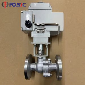 Flange Connection Heavy Duty Electric Motorized Ball Valve Motorized Casted Steel Split Body 2PC Ball Valve