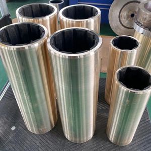 Marine Sea Water Lubricated/Lubrication Cutless Bushing Thrust Shaft Pump Plain Sleeve Bearing Design Material Copper Bronze and Rubber Factory Wholesale Price